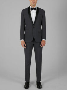 charcoal gray tuxedo