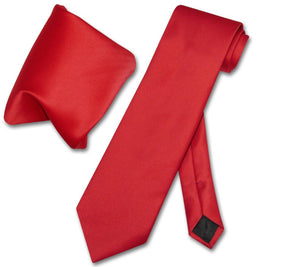 RED TIE WITH HANKERCHIEF